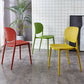Contemporary Style Open Back Plastic Home Use Dining Side Chair Clearhalo 'Dining Chairs' 'Dining Tables & Seating' 'dining_chair' 'furn' 'furn_dining_chair' 'Furniture' 'Kitchen & Dining Furniture' 7686393