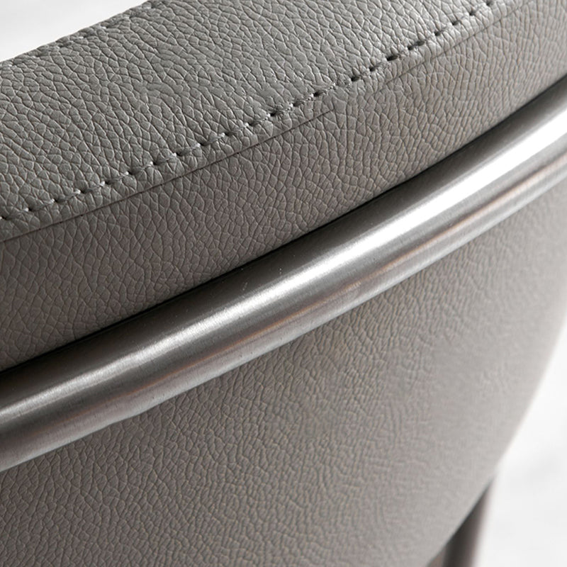 Sgabello alto sgabocale regolabile in stile moderno con cuscino in pelle