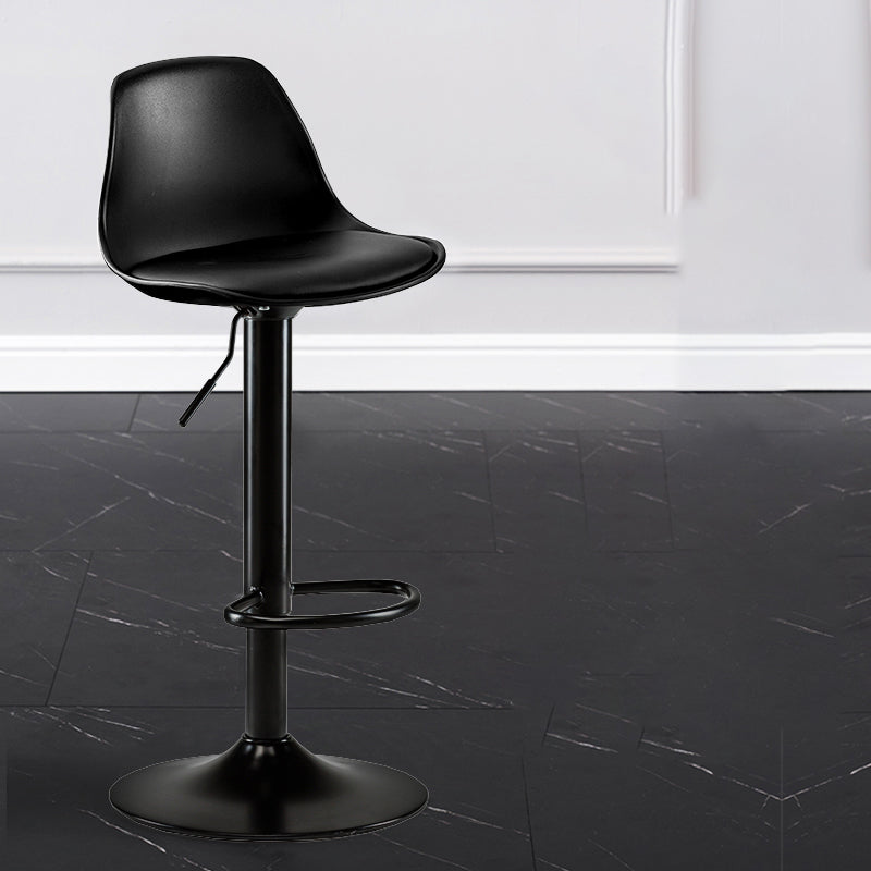 Sgabello da bar senza braccio girevole moderno ad altezza regolabile con poggiapiedi