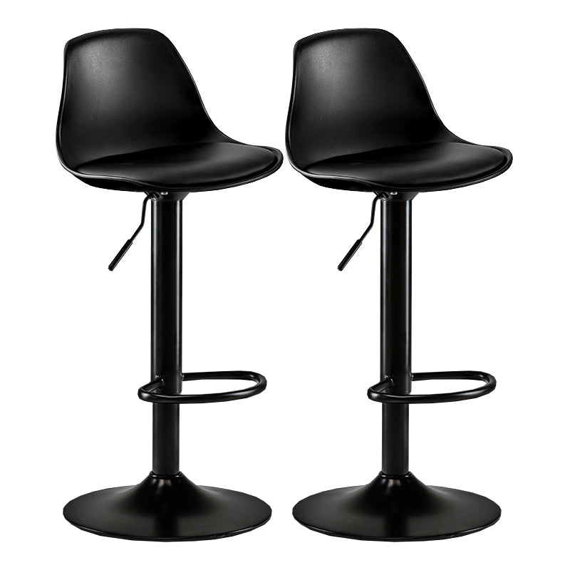 Sgabello da bar senza braccio girevole moderno ad altezza regolabile con poggiapiedi