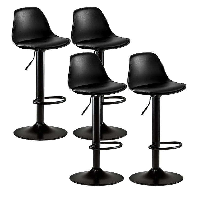 Sgabello da bar senza braccio girevole moderno ad altezza regolabile con poggiapiedi