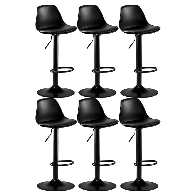 Sgabello da bar senza braccio girevole moderno ad altezza regolabile con poggiapiedi