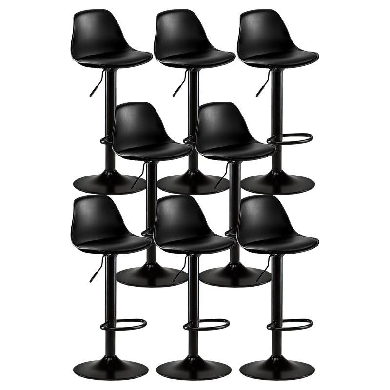 Sgabello da bar senza braccio girevole moderno ad altezza regolabile con poggiapiedi