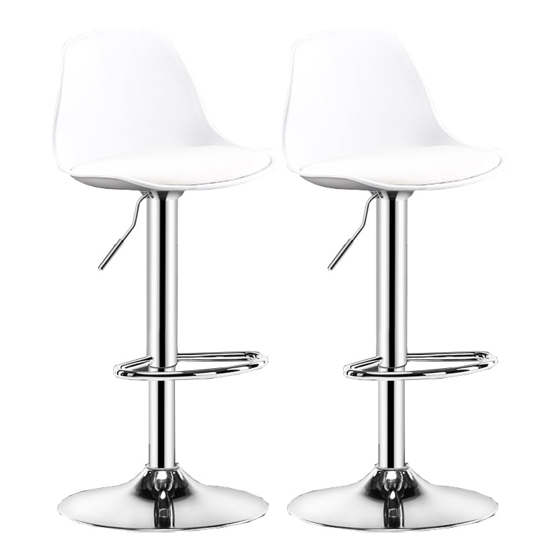 Sgabello da bar senza braccio girevole moderno ad altezza regolabile con poggiapiedi