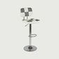 Modern Adjustable Backrest Counter High Stool with Leather Cushion