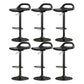 Modern Adjustable Height Swivel Low Back Bar Stool with Footrest