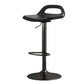 Modern Adjustable Height Swivel Low Back Bar Stool with Footrest