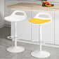 Modern Adjustable Height Swivel Low Back Bar Stool with Footrest