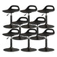 Modern Adjustable Height Swivel Low Back Bar Stool with Footrest