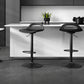 Modern Adjustable Height Swivel Low Back Bar Stool with Footrest