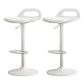 Modern Adjustable Height Swivel Low Back Bar Stool with Footrest
