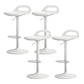 Modern Adjustable Height Swivel Low Back Bar Stool with Footrest