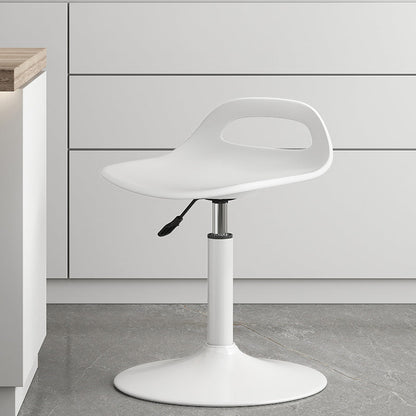 Modern Adjustable Height Swivel Low Back Bar Stool with Footrest