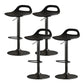 Modern Adjustable Height Swivel Low Back Bar Stool with Footrest