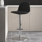 Modern Adjustable Height Swivel Low Back Bar Stool with Metal Base