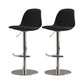 Modern Adjustable Height Swivel Low Back Bar Stool with Metal Base