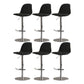 Modern Adjustable Height Swivel Low Back Bar Stool with Metal Base