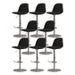 Modern Adjustable Height Swivel Low Back Bar Stool with Metal Base