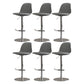 Modern Adjustable Height Swivel Low Back Bar Stool with Metal Base