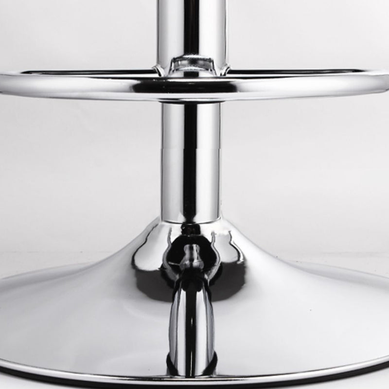 Modern Adjustable Height Swivel Armless Bar Stool with Metal Base Clearhalo 'Bar Furniture' 'Bar Stools' 'bar_stools' 'furn' 'furn_bar_stools' 'Furniture' 'Kitchen & Dining Furniture' 7686691