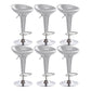 Modern Adjustable Height Swivel Armless Bar Stool with Metal Base Silver 6 Piece Set Clearhalo 'Bar Furniture' 'Bar Stools' 'bar_stools' 'furn' 'furn_bar_stools' 'Furniture' 'Kitchen & Dining Furniture' 7686697