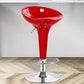 Modern Adjustable Height Swivel Armless Bar Stool with Metal Base Red 1 Piece Clearhalo 'Bar Furniture' 'Bar Stools' 'bar_stools' 'furn' 'furn_bar_stools' 'Furniture' 'Kitchen & Dining Furniture' 7686701