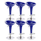 Modern Adjustable Height Swivel Armless Bar Stool with Metal Base Royal Blue 6 Piece Set Clearhalo 'Bar Furniture' 'Bar Stools' 'bar_stools' 'furn' 'furn_bar_stools' 'Furniture' 'Kitchen & Dining Furniture' 7686714
