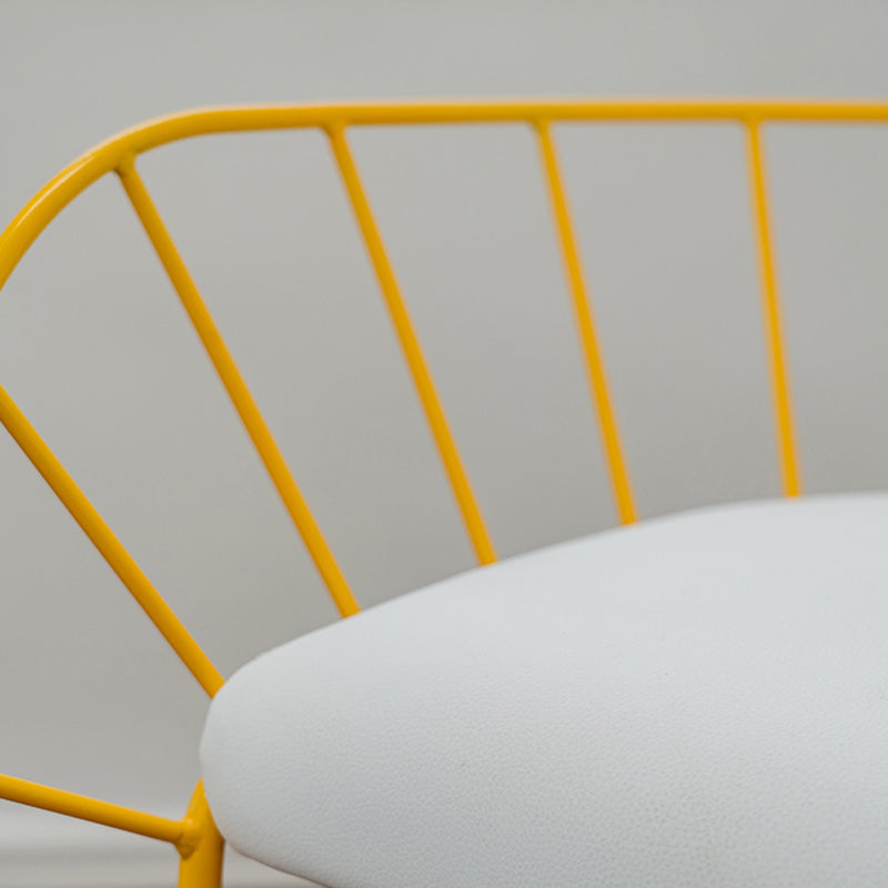 Contemporary Indoor Metal Legs Upholstered Bar Stool with Footrest