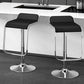 Modern Adjustable Height Swivel Faux Leather Bar Stool with Footrest