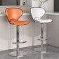 Modern Faux Leather Adjustable Height Swivel Bar Stool with Footrest Clearhalo 'Bar Furniture' 'Bar Stools' 'bar_stools' 'furn' 'furn_bar_stools' 'Furniture' 'Kitchen & Dining Furniture' 7686819