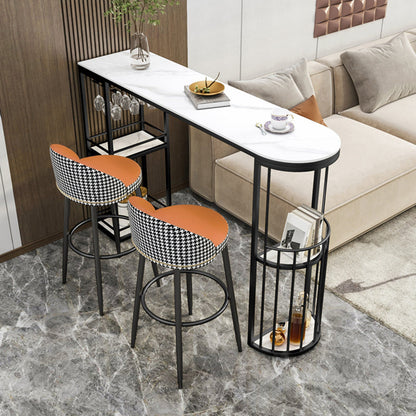 Contemporary 1/2/3 Pieces Specialty Stone Bar Table Set for Living Room