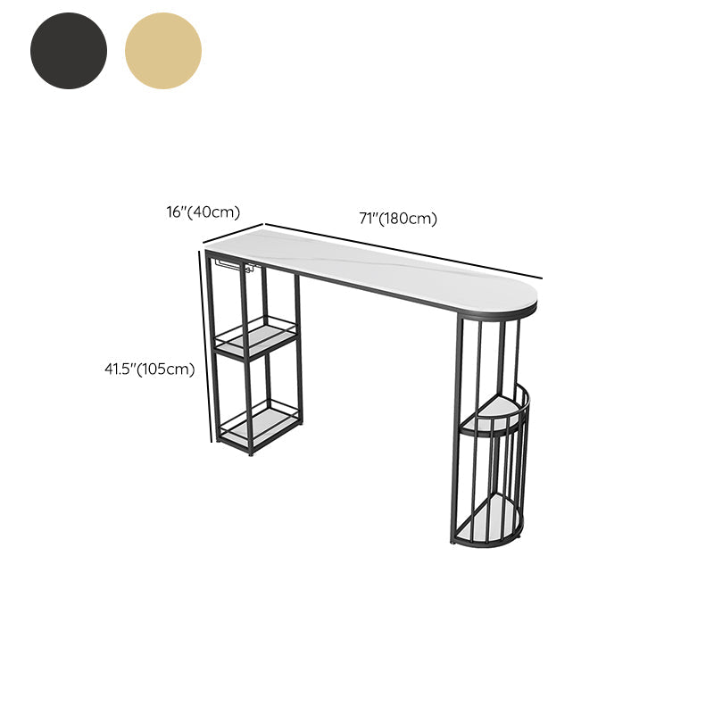 Contemporary 1/2/3 Pieces Specialty Stone Bar Table Set for Indoor