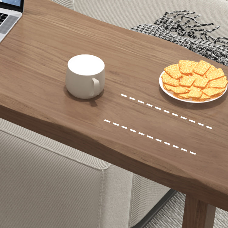 Table de salle à manger de bar rectangulaire en bois massif, intérieur moderne, marron