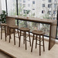 Modern Solid Wood Indoor Rectangle Double pedestal Bar Dining Table Clearhalo 'Bar Furniture' 'Bar Tables' 'bar_tables' 'furn' 'furn_bar_tables' 'Furniture' 'Kitchen & Dining Furniture' 7686998