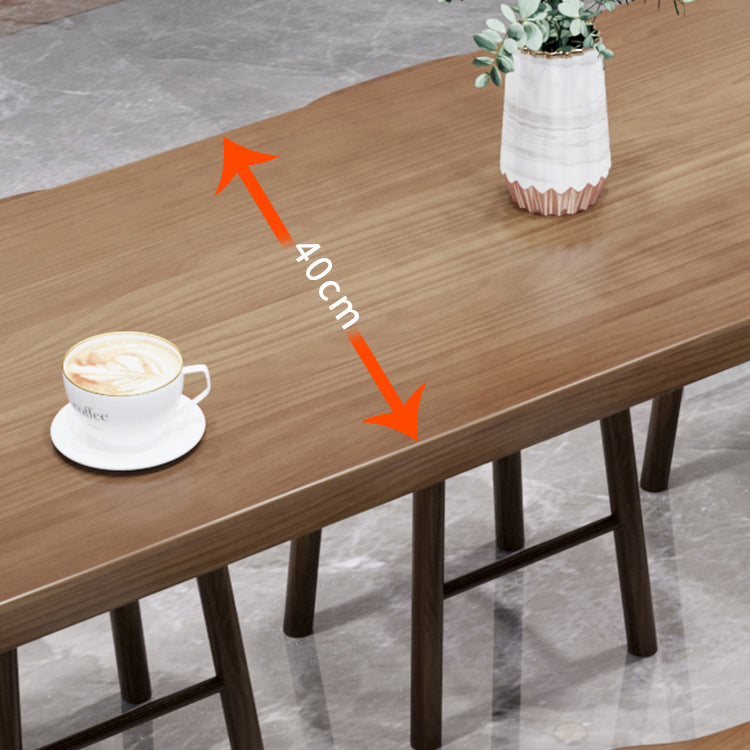 Modern Solid Wood Indoor Rectangle Double pedestal Bar Dining Table Clearhalo 'Bar Furniture' 'Bar Tables' 'bar_tables' 'furn' 'furn_bar_tables' 'Furniture' 'Kitchen & Dining Furniture' 7687005