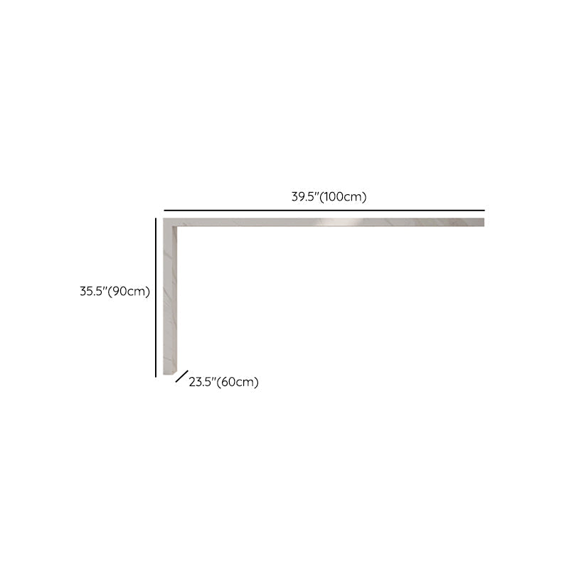 Modern White Sintered Stone Dining Bar Table for Kitchen Dining Room Clearhalo 'Bar Furniture' 'Bar Tables' 'bar_tables' 'furn' 'furn_bar_tables' 'Furniture' 'Kitchen & Dining Furniture' 7687024