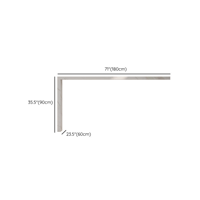 Modern White Sintered Stone Dining Bar Table for Kitchen Dining Room Clearhalo 'Bar Furniture' 'Bar Tables' 'bar_tables' 'furn' 'furn_bar_tables' 'Furniture' 'Kitchen & Dining Furniture' 7687028