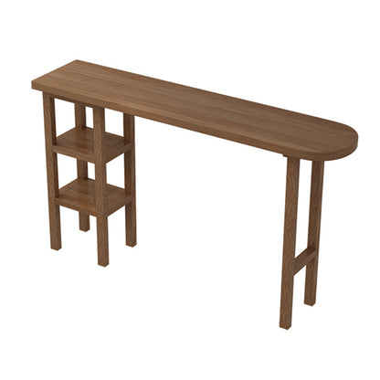 Contemporary Solid Wood Living Room Bar Dining Table in Brown Without Chairs Clearhalo 'Bar Furniture' 'Bar Tables' 'bar_tables' 'furn' 'furn_bar_tables' 'Furniture' 'Kitchen & Dining Furniture' 7687061