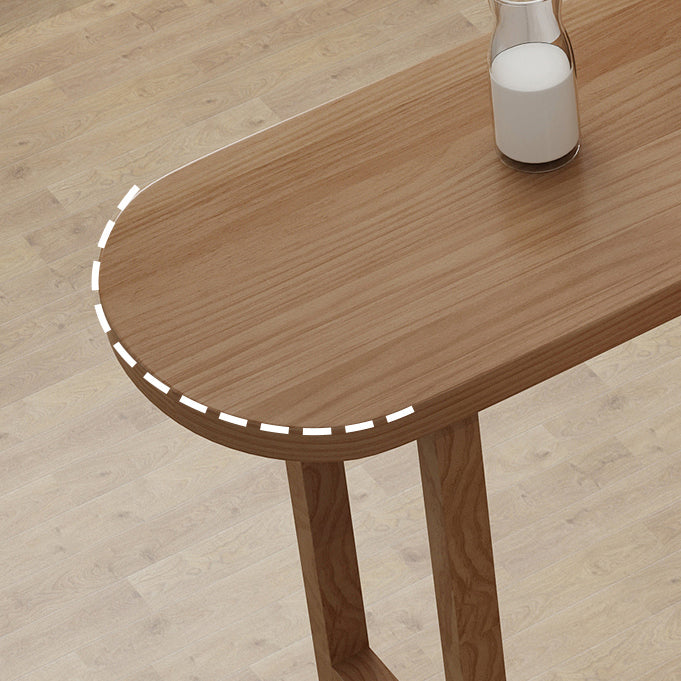 Contemporary Solid Wood Living Room Bar Dining Table in Brown Clearhalo 'Bar Furniture' 'Bar Tables' 'bar_tables' 'furn' 'furn_bar_tables' 'Furniture' 'Kitchen & Dining Furniture' 7687062