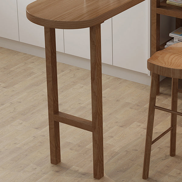 Contemporary Solid Wood Living Room Bar Dining Table in Brown Clearhalo 'Bar Furniture' 'Bar Tables' 'bar_tables' 'furn' 'furn_bar_tables' 'Furniture' 'Kitchen & Dining Furniture' 7687064