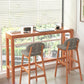 Modern Dining Room Rectangle Trestle Solid Wood Bar Dining Table Clearhalo 'Bar Furniture' 'Bar Tables' 'bar_tables' 'furn' 'furn_bar_tables' 'Furniture' 'Kitchen & Dining Furniture' 7687090