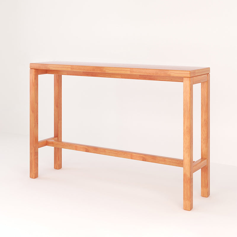 Modern Dining Room Rectangle Trestle Solid Wood Bar Dining Table Cherry Without Chairs Clearhalo 'Bar Furniture' 'Bar Tables' 'bar_tables' 'furn' 'furn_bar_tables' 'Furniture' 'Kitchen & Dining Furniture' 7687091