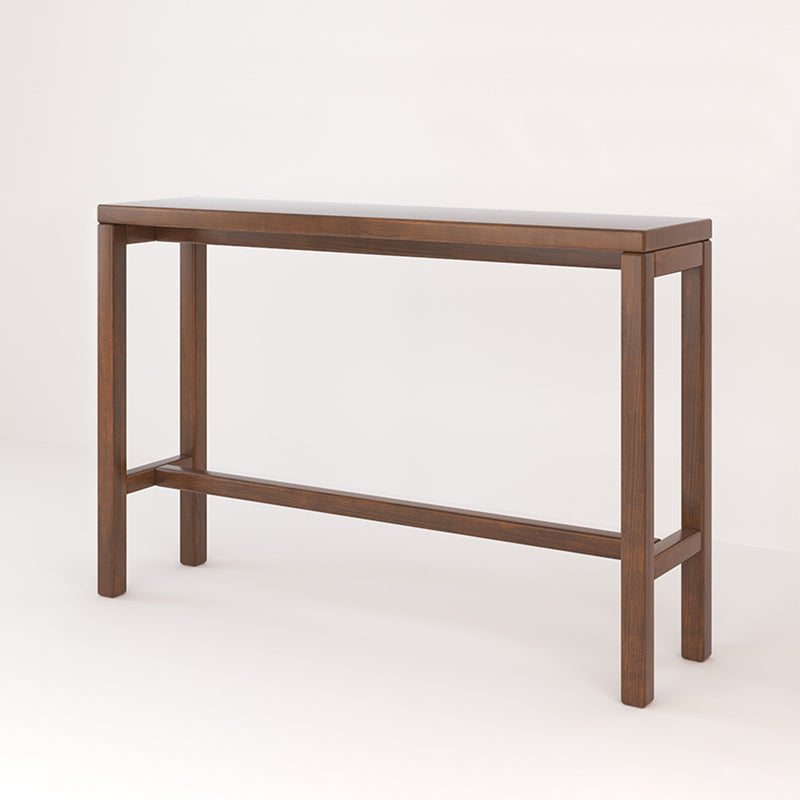 Modern Dining Room Rectangle Trestle Solid Wood Bar Dining Table Nut-Brown Without Chairs Clearhalo 'Bar Furniture' 'Bar Tables' 'bar_tables' 'furn' 'furn_bar_tables' 'Furniture' 'Kitchen & Dining Furniture' 7687092
