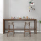 Modern Dining Room Rectangle Trestle Solid Wood Bar Dining Table Clearhalo 'Bar Furniture' 'Bar Tables' 'bar_tables' 'furn' 'furn_bar_tables' 'Furniture' 'Kitchen & Dining Furniture' 7687097