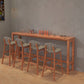 Modern Dining Room Rectangle Trestle Solid Wood Bar Dining Table Clearhalo 'Bar Furniture' 'Bar Tables' 'bar_tables' 'furn' 'furn_bar_tables' 'Furniture' 'Kitchen & Dining Furniture' 7687100