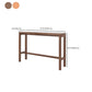 Modern Dining Room Rectangle Trestle Solid Wood Bar Dining Table Clearhalo 'Bar Furniture' 'Bar Tables' 'bar_tables' 'furn' 'furn_bar_tables' 'Furniture' 'Kitchen & Dining Furniture' 7687104