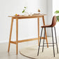 Modern Bamboo Rectangle Pub Table with Trestle for Living Room Clearhalo 'Bar Furniture' 'Bar Tables' 'bar_tables' 'furn' 'furn_bar_tables' 'Furniture' 'Kitchen & Dining Furniture' 7687135