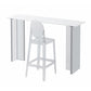 Contemporary Sintered Stone Acrylic Base Bar Table for Kitchen Dining Room