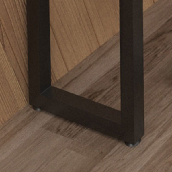 Solid Wood Rectangle Bistro Table with Metal Frame for Living Room Clearhalo 'Bar Furniture' 'Bar Tables' 'bar_tables' 'furn' 'furn_bar_tables' 'Furniture' 'Kitchen & Dining Furniture' 7687157