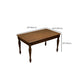 Rustieke massief houten set van 5 dinettetafels met gestoffeerde stoel